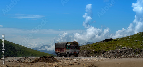 train in the mountains