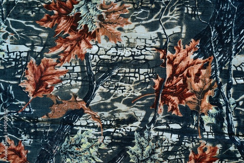 fabric with abstract autumn floral texture for abstract backgrounds or for wallpaper