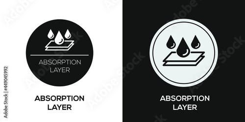 Creative (Absorption layer) Icon ,Vector sign. photo
