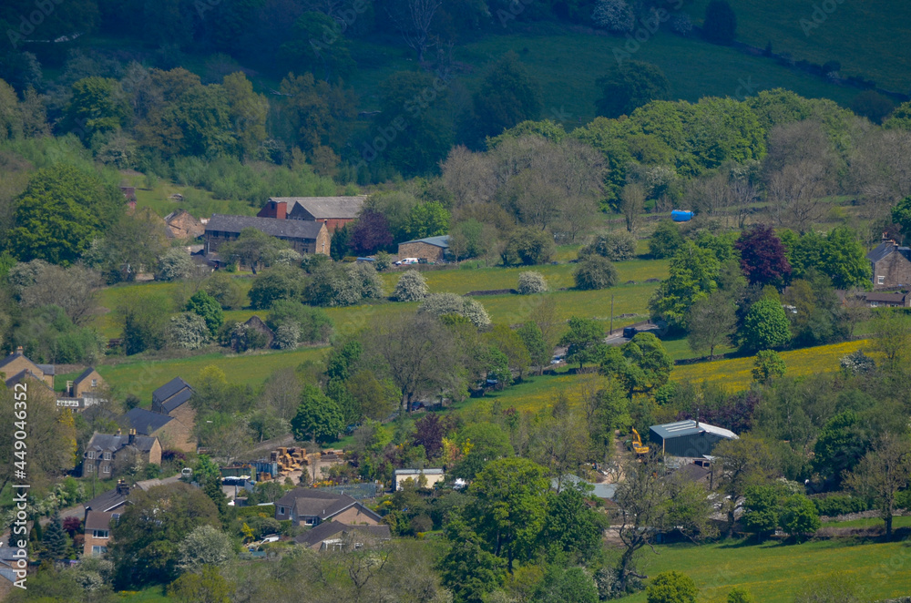 Fototapeta premium Countryside from a mountain