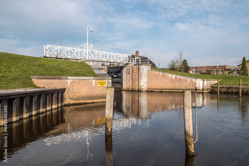 Genemuiden lock, Overijssel Province, The Netherlands