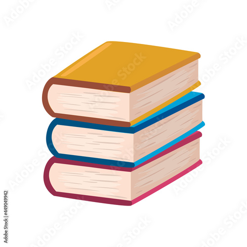 pile of three books
