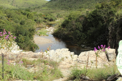 Waterfall in the city of Capitólio MG - Brazil