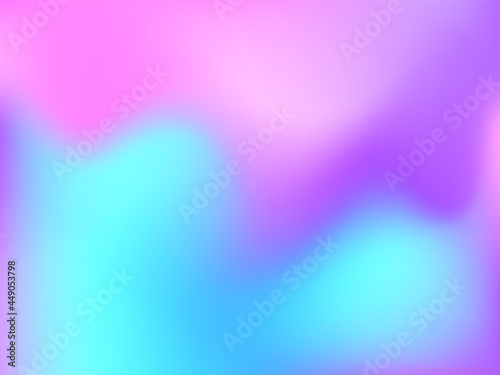 Holographic background. Bright smooth mesh blurred futuristic pattern in pink, blue, green colors.
