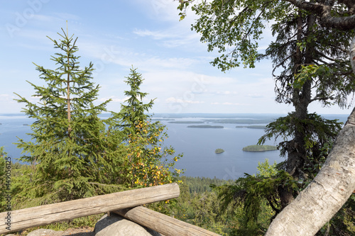 Lake Pielinen shot from Koli hill photo