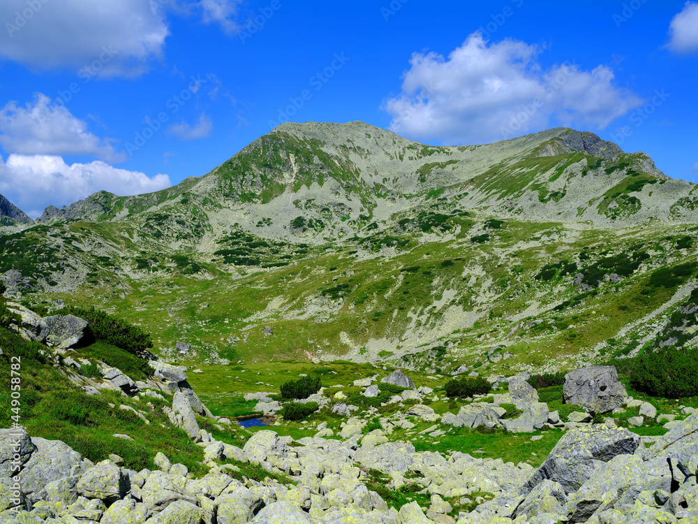 Summer landscape in Retezat Mountains, Romania, Europe
