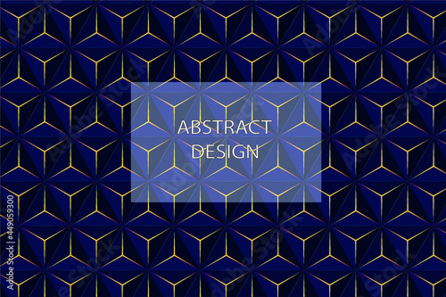 Seamless geometric volumetric pattern