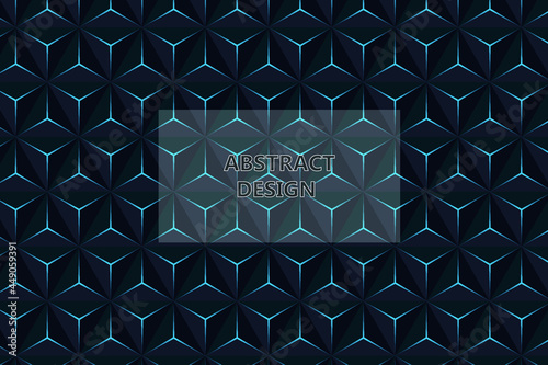 Seamless geometric volumetric pattern