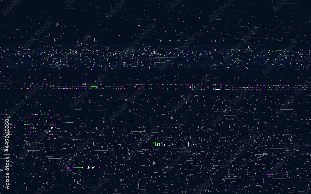 Glitch VHS texture. Old VCR effect. Retro video error. Abstract