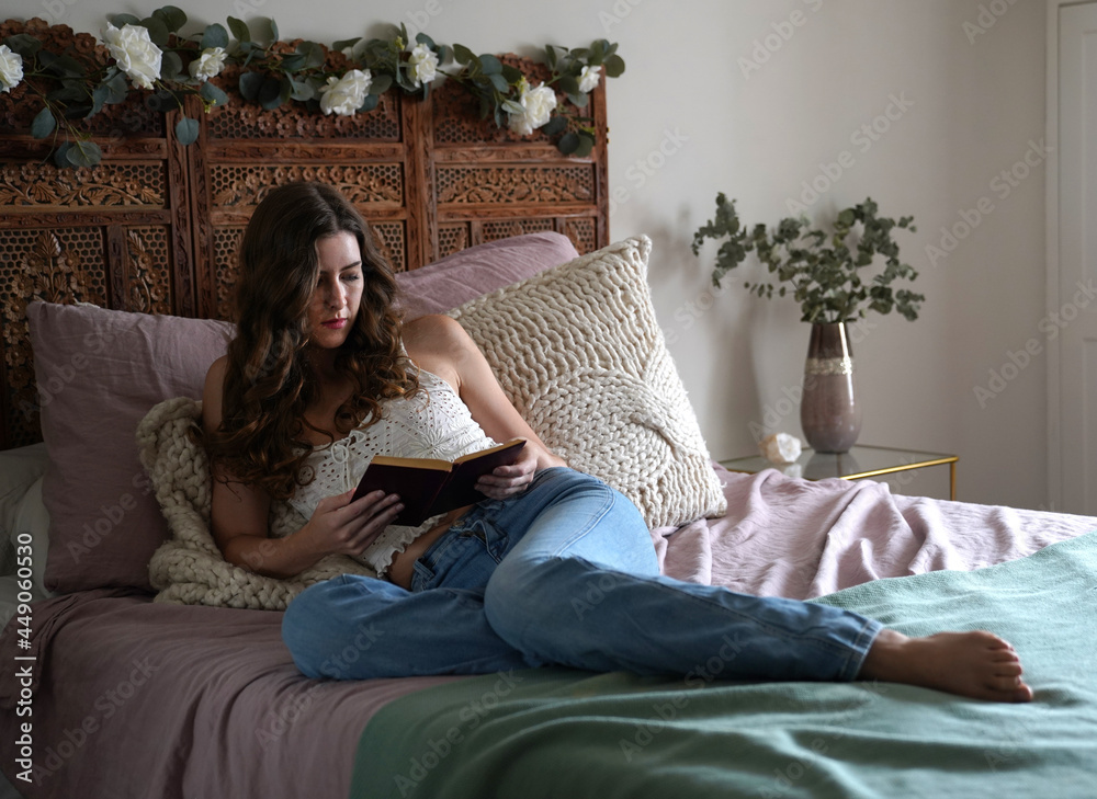 beautiful young woman at home beautiful young woman at home