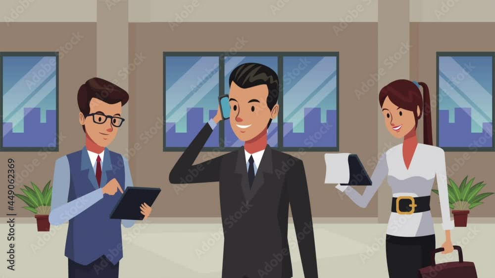 elegant business people workers in the workplace elegant business people workers in the workplace
