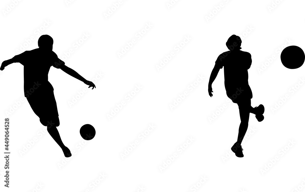 Kickball Silhouette Vector Stock Vector Adobe Stock