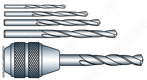 Chuck with drills photo