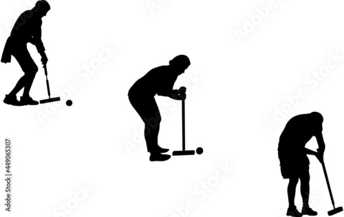 Konstfotografi Croquet Silhouette Vector