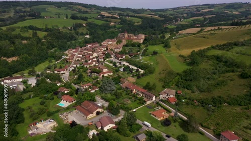 aerial view on saint antoine l'abbaye