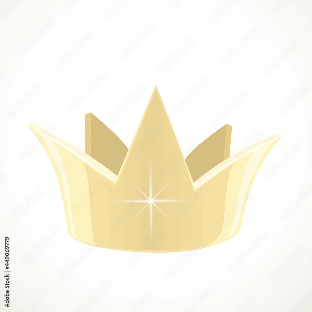 Golden crown isolated on a white background Golden crown isolated on a white background