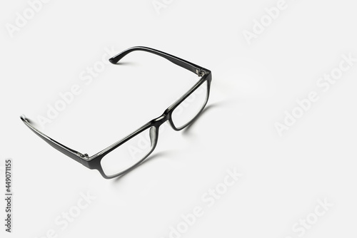 eyeglasses on the white. ophthalmology