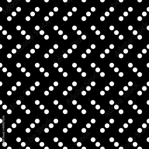 Dots seamless pattern. Circles ornament. Dot shapes motif. Circle forms backdrop. Dotted wallpaper. Rounds background. Digital paper, textile print, web design, abstract image. Vector art work