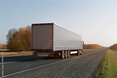 freight truck on the road