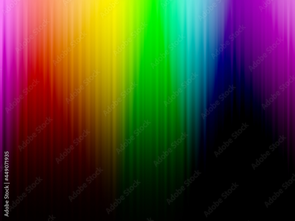 Rainbow background. Abstract color with dark gradient background for design. Banner