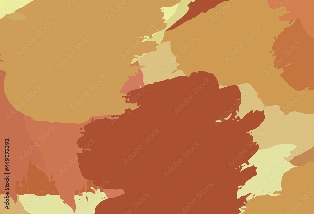 Light Orange vector texture with abstract forms. Light Orange vector texture with abstract forms.