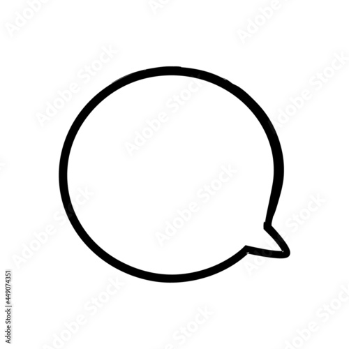 Round Text Bubble, Text Bubble, Message Bubble, Empty Text Bubble, Bubble Template, Chatting Box, Chat Box Bubble, Isolated Vector Illustration