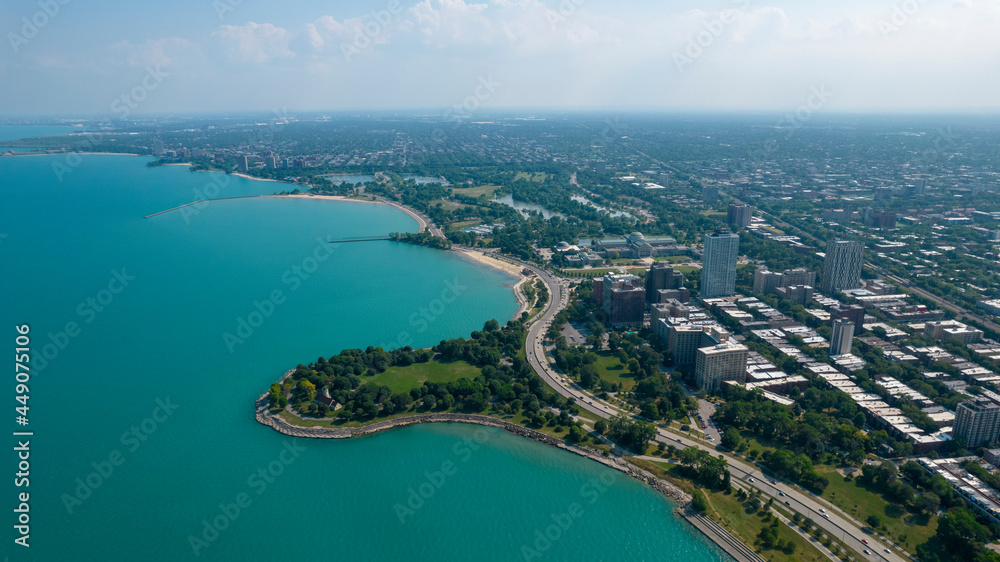 Promontory Point From Drone