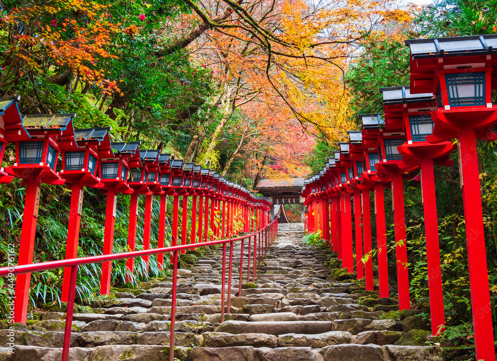 秋の京都 貴船神社