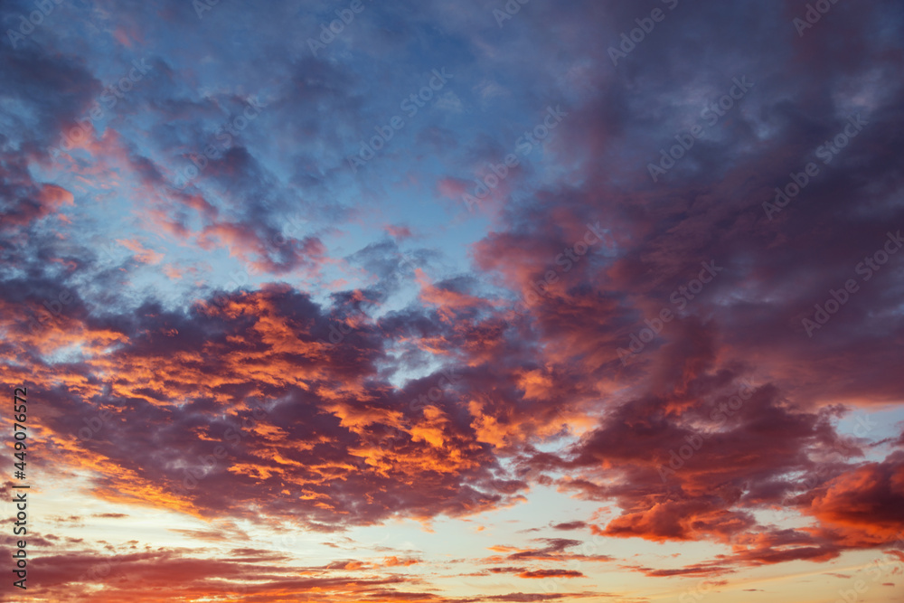 Amazing cloudscape on the sky at sunset time. Amazing cloudscape on the sky at sunset time.