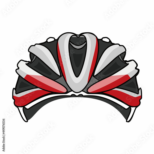 自転車用ヘルメットのイラスト