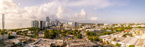 Aerial panorama Miami Beach by 0th Street facing southward © Felix Mizioznikov