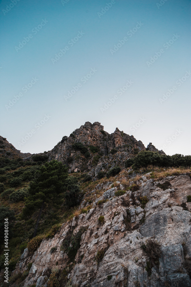 Steep mountain of the Sierra de Grazalema