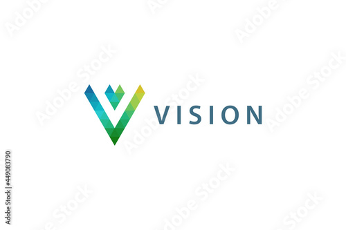Free Download Letter V creative green color awesome natural modern business logo - GFXLoad