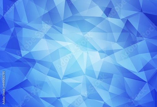 Light BLUE vector abstract polygonal pattern.