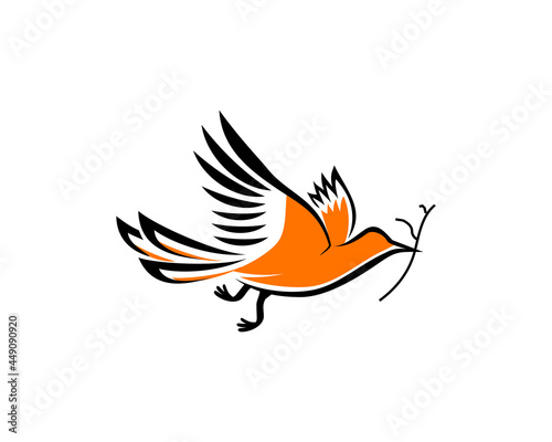 flying bird logo template 1
