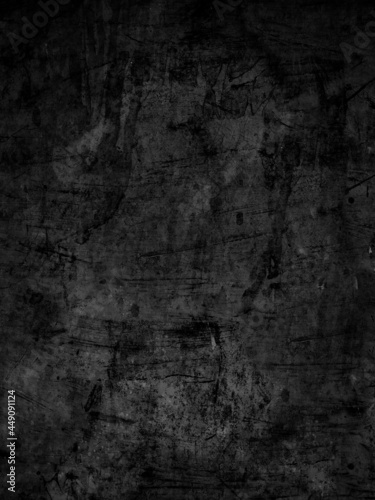 Abstract black distressed grunge texture background