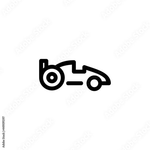 Formula 1 Monoline Icon Logo for Graphic Design