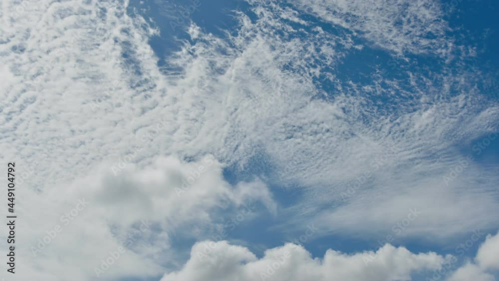4K Time lapse, Beautiful motions white clouds on blue sky background. 4K Time lapse, Beautiful motions white clouds on blue sky background.