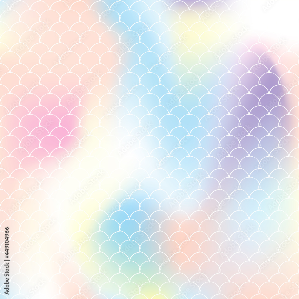 Holographic scale background with gradient mermaid. Holographic scale background with gradient mermaid.