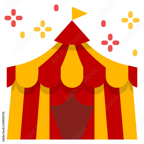 circus flat icon