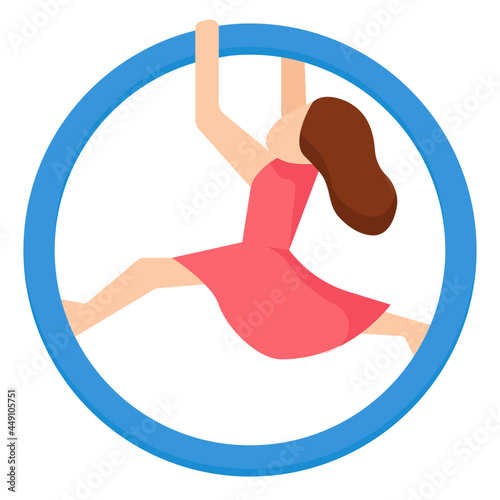 hoop flat icon