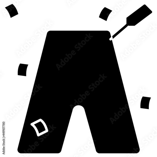 trousers solid icon