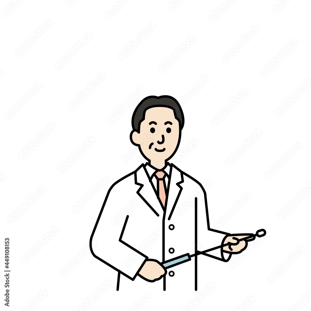 線画の医者と看護師のイラストまとめ 線画の医者と看護師のイラストまとめ