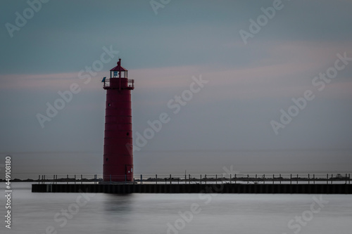 South Pierhead Lighthouse in Muskegon, MI