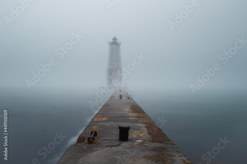 North Pierhead Lighthouse in Frankfort, MI photo