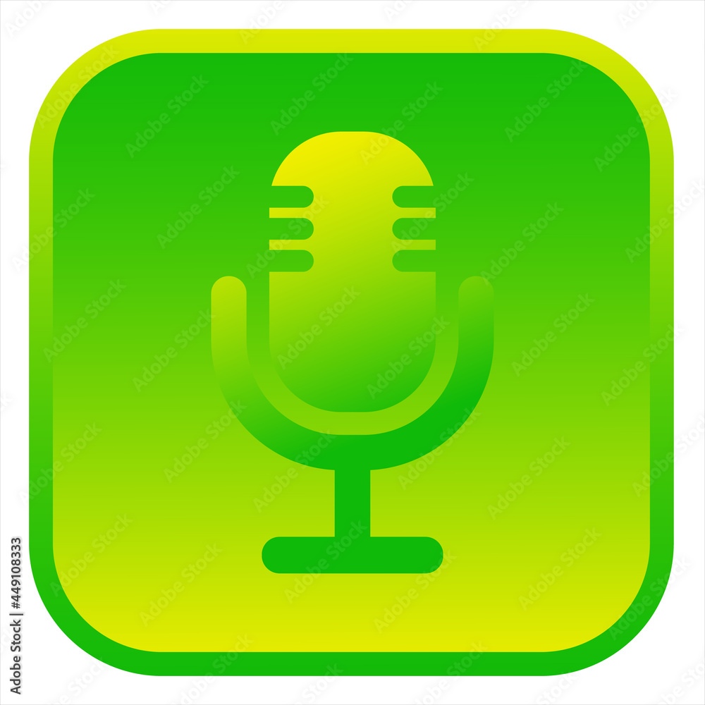 Microphone icon. Isolated web icon. Microphone icon. Isolated web icon.