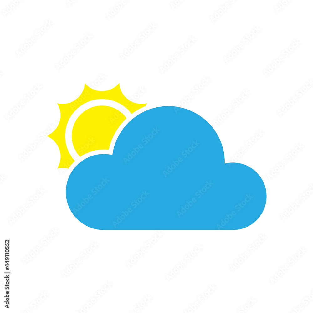Weather icon design isolated on white background Weather icon design isolated on white background