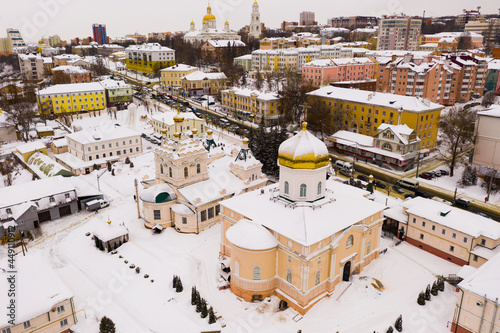 Penza city. Holy Trinity Convent. View from above. Russia