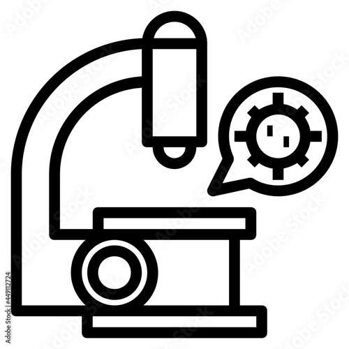 virology line icon