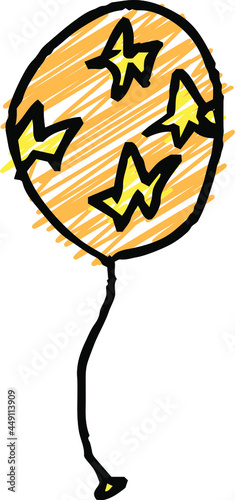 子供が描いた落書きの風船